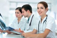 16756411-Group-of-medical-students-studying-in-classroom-Stock-Photo-medical-student-nurse